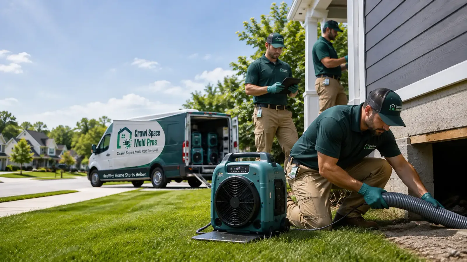 Crawl Space Mold Removal in Holy Cross, IA